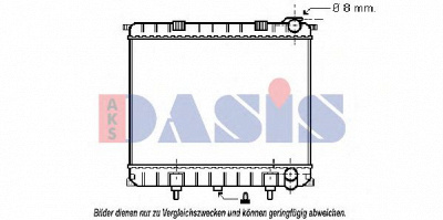 AKS DASIS 020015n -  Радиатор, охлаждение двигателя